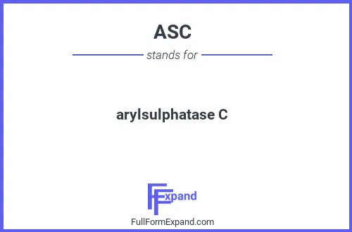 Full form of ASC
