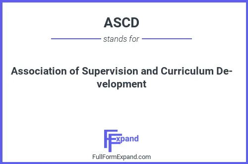 Full form of ASCD
