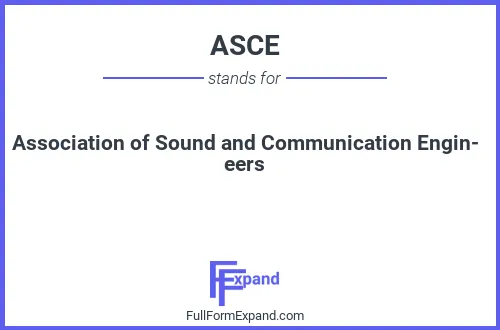 Full form of ASCE