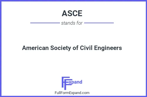 Full form of ASCE