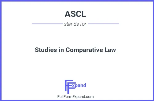 Full form of ASCL