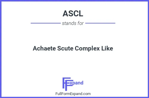 Full form of ASCL