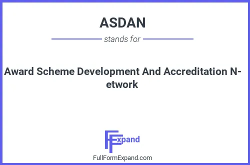 Full form of ASDAN