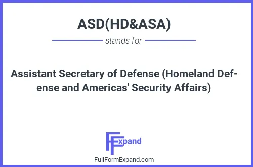 Full form of ASD(HD&ASA)