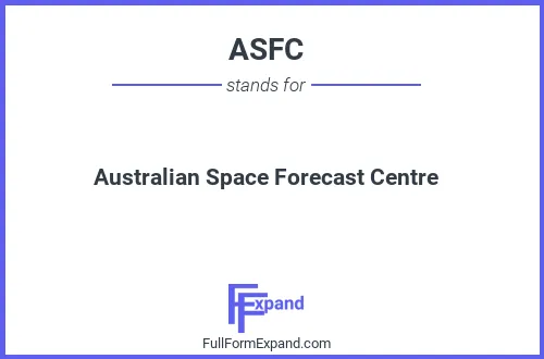 Full form of ASFC