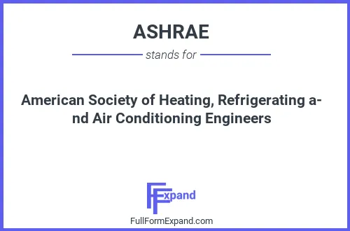 Full form of ASHRAE