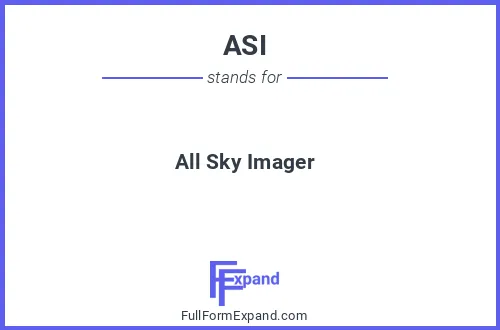 Full form of ASI