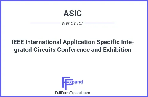 Full form of ASIC