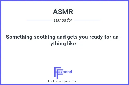 Full form of ASMR