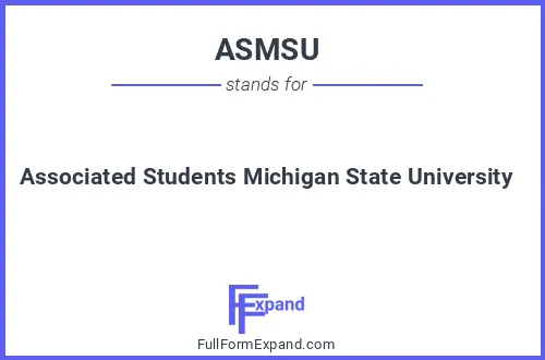 Full form of ASMSU