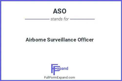 Full form of ASO