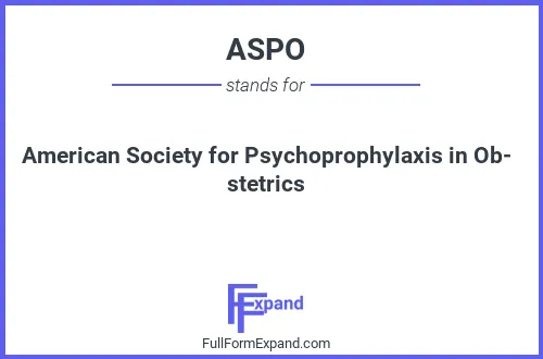 Full form of ASPO