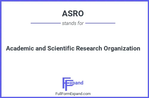 Full form of ASRO
