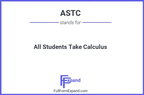 Full form of ASTC