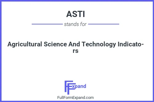 Full form of ASTI