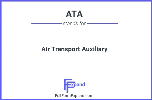 Full form of ATA