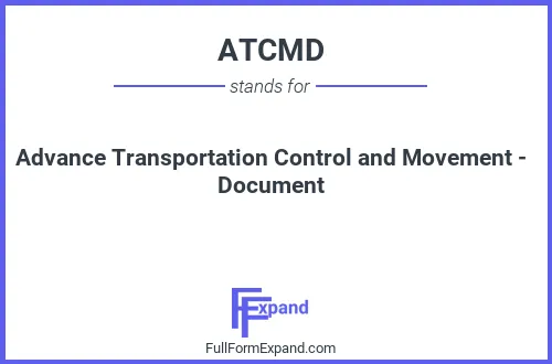 Full form of ATCMD