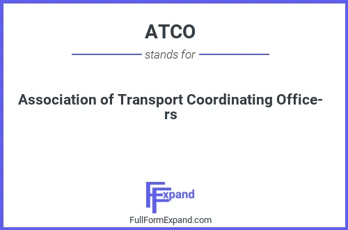 Full form of ATCO
