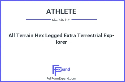 Full form of ATHLETE
