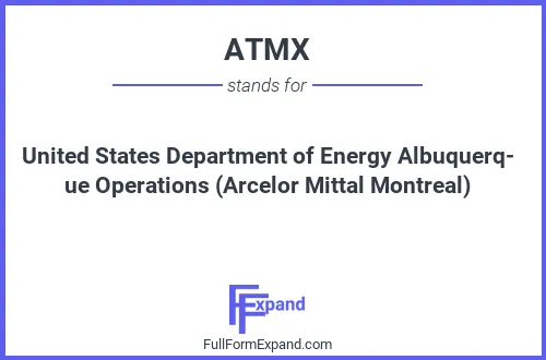 Full form of ATMX