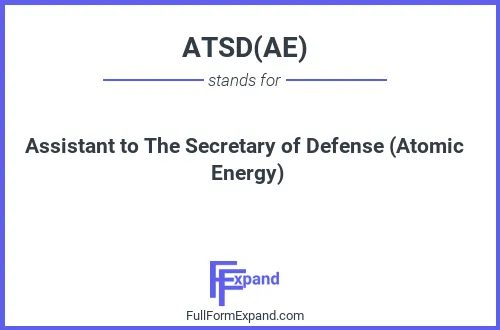 Full form of ATSD(AE)