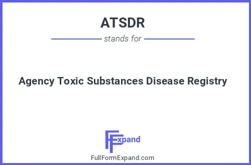 Full form of ATSDR
