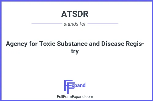 Full form of ATSDR