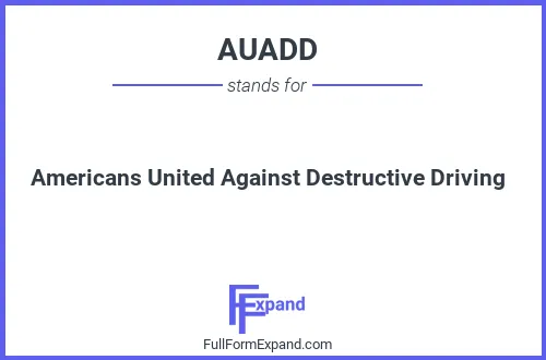 Full form of AUADD