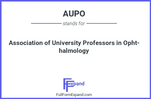 Full form of AUPO