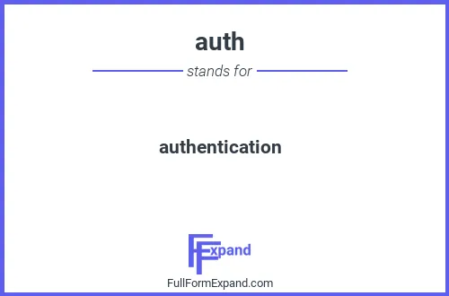 Full form of auth