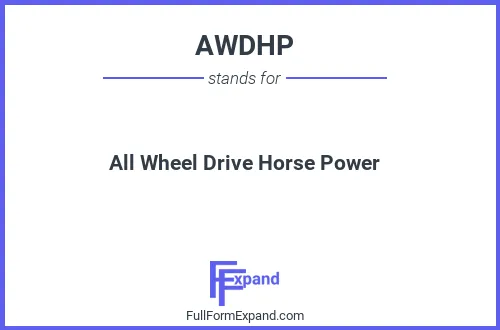 Full form of AWDHP