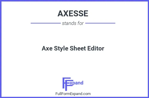 Full form of AXESSE