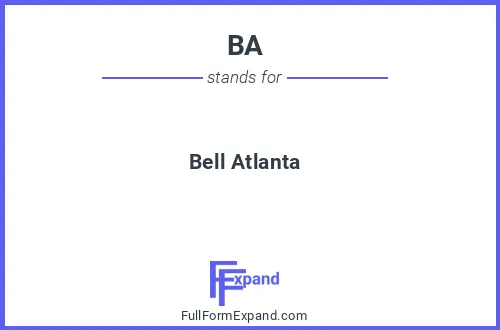 Full form of BA