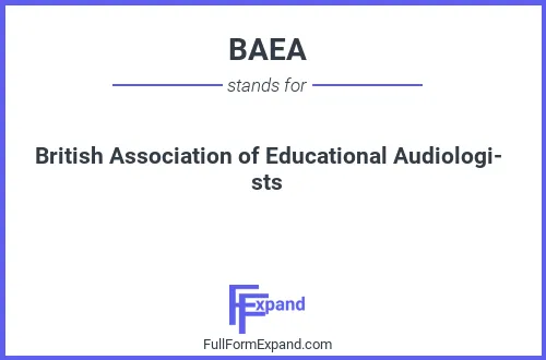 Full form of BAEA