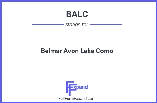 Full form of BALC