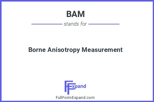 Full form of BAM