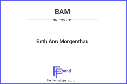 Full form of BAM