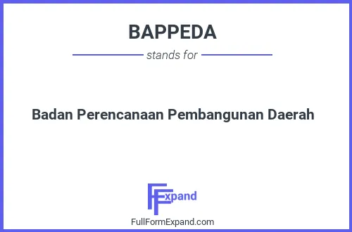 Full form of BAPPEDA