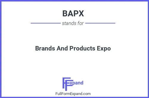 Full form of BAPX