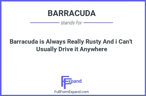 Full form of BARRACUDA