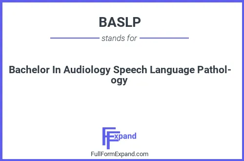 Full form of BASLP