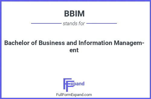 Full form of BBIM
