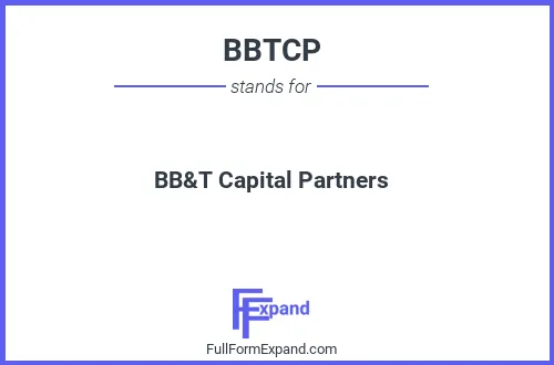 Full form of BBTCP