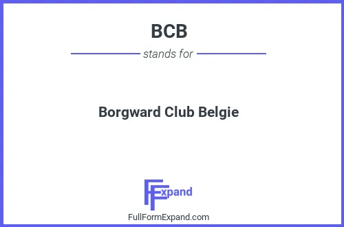 Full form of BCB