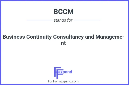 Full form of BCCM