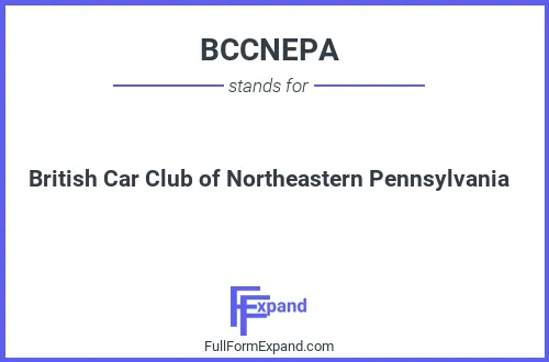 Full form of BCCNEPA