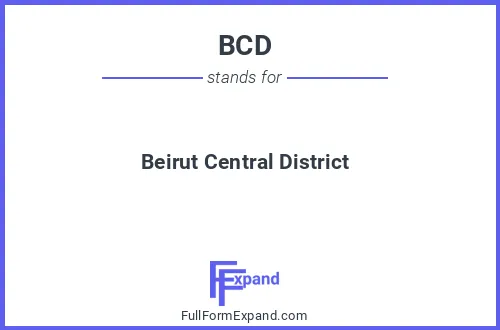 Full form of BCD