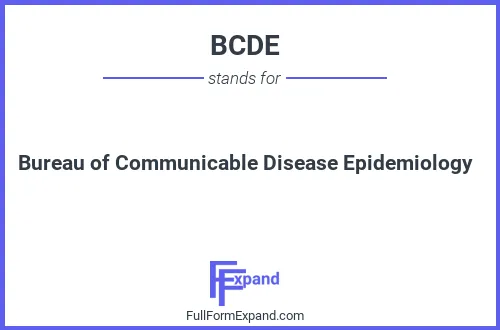 Full form of BCDE