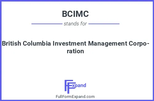 Full form of BCIMC