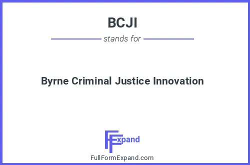 Full form of BCJI